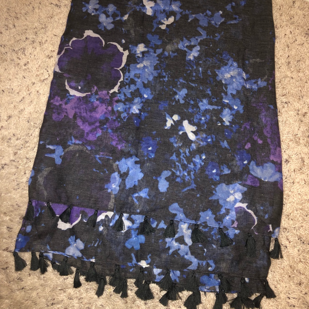 Peter Som Navy Blue Sarong/Wrap